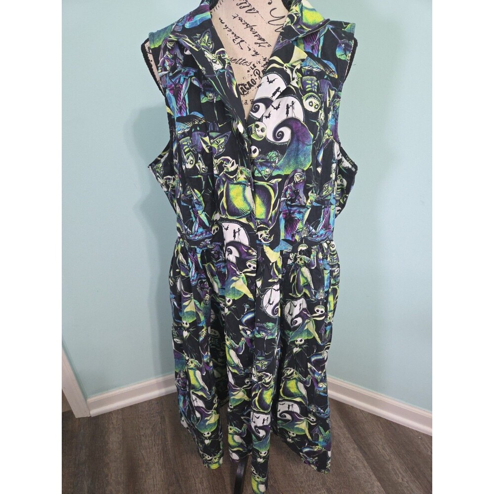 Torrid Dress Disney Nightmare Before Christmas Print Halloween Pockets Plus 18
